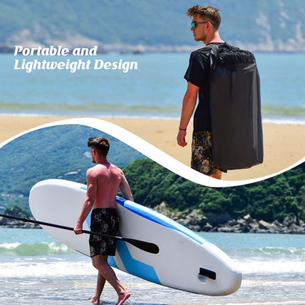 Inflatable Stand Up Paddle Board 10 Ft, Paddle, Pump Bag