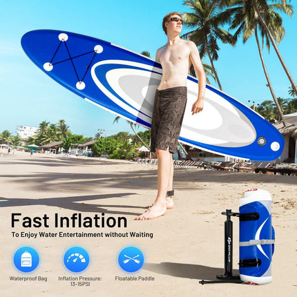 Inflatable Stand Up Paddle Board 10ft, Backpack, Paddle Pump