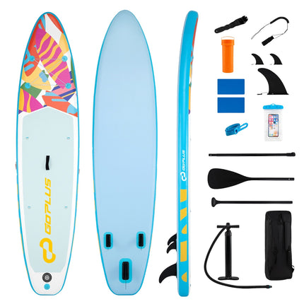 Inflatable Stand Up Paddle Board 11 Ft, Backpack, Kayak Rings