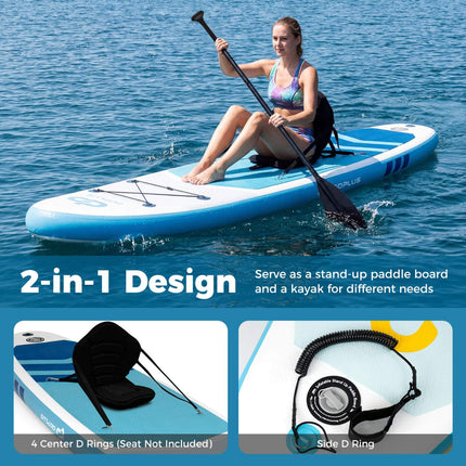 Inflatable Stand Up Paddle Board 11 ft, Backpack, 350 lb