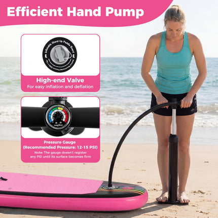 Inflatable Stand Up Paddle Board 11 ft, Backpack, Kayak