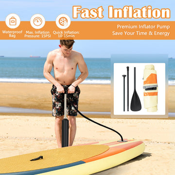 Opblaasbaar stand-up paddleboard 320x75cm, 150kg