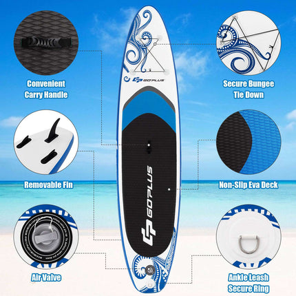 Inflatable Stand Up Paddle Board 320x75cm, Paddle Set