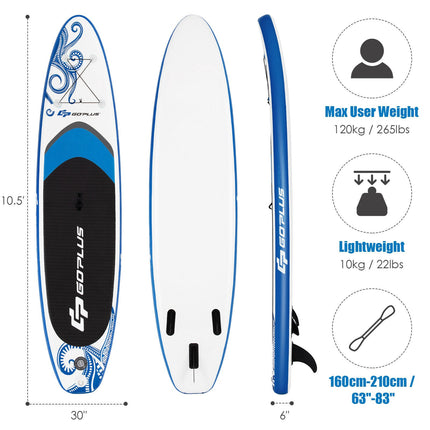 Inflatable Stand Up Paddle Board 320x75cm, Paddle Set