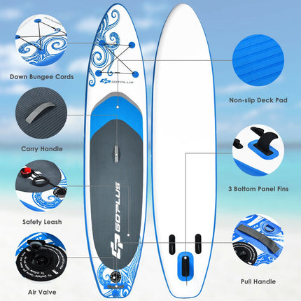 Inflatable Stand Up Paddle Board 320x75cm, Paddle Set