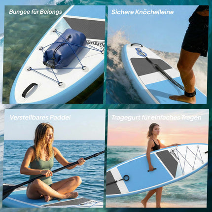 Inflatable Stand Up Paddle Board, 320x82 cm, 160 kg Capacity