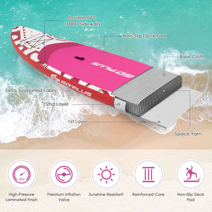 Inflatable Stand Up Paddle Board 335cm, Pump, Yoga