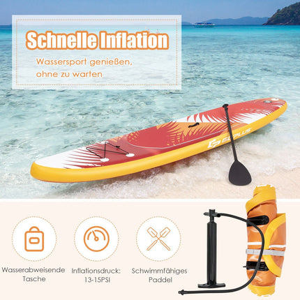 Inflatable Stand Up Paddle Board Inflatable Stand Up Paddle Board 335 x 76 x 15 cm Orange