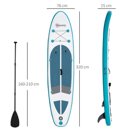 Inflatable Stand Up Paddle Board Set, 320 Cm, non-slip