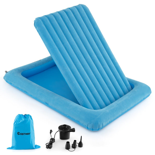 Inflatable Toddler Travel Bed with Pump & Carry Bag