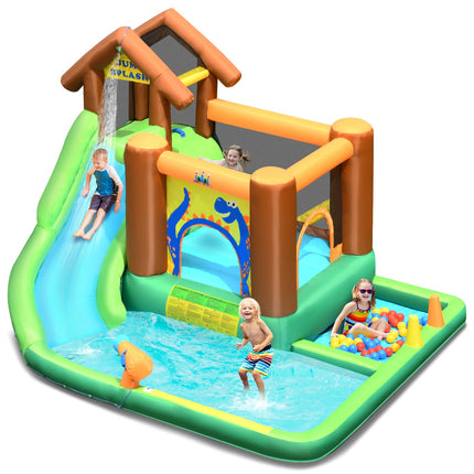 Inflatable Water Park With Slide, 368x303x230 cm