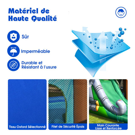 Inflatable Water Park With Slide, 580W Blower Included