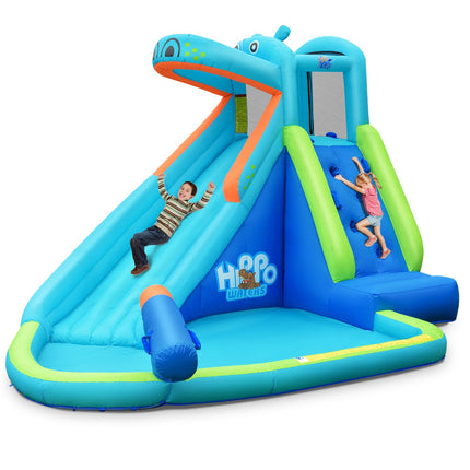 Inflatable Water Slide Bounce House With Splash Pool, 3-10