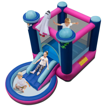 Inflatable Water Slide Bounce House for Kids, 207x393x270 cm