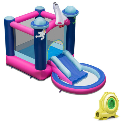 Inflatable Water Slide Bouncy Castle With Pool, Blower