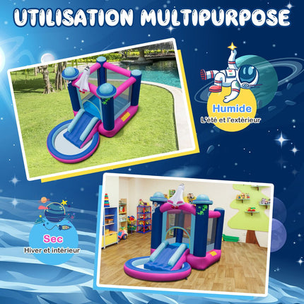 Inflatable Water Slide Bouncy Castle With Pool, Blower