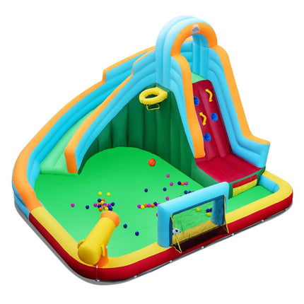 Inflatable Water Slide with Balls and Climbing Wall