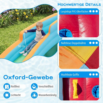 Inflatable Water Slide with Balls and Climbing Wall