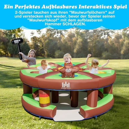 Inflatable Whack-a-Mole Game for Kids with Blower