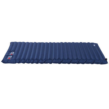 Inflatable camping mattress - Navy blue, PVC, 195x138x10 cm