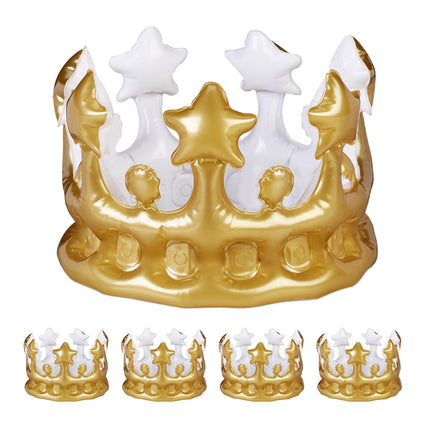 Inflatable crown 5-pack
