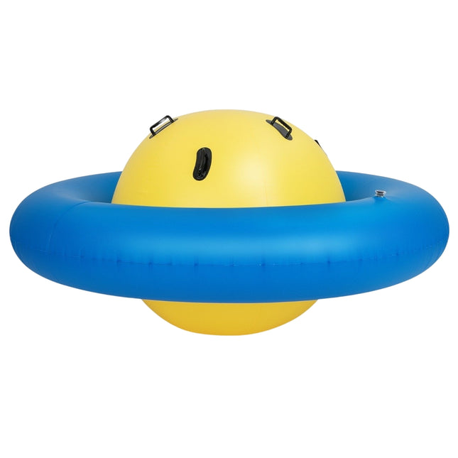 Inflatable dome seesaw for rolling & tilting & climbing & bouncing children's seesaw yellow + blue