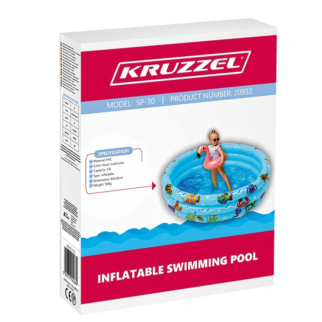 Inflatable pool for children - paddling pool Kruzzel 20932