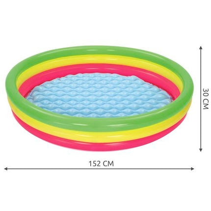 Inflatable rainbow pool 152cm Bestway 51103