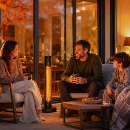 Infrared Patio Heater 2000W, Oscillating, Remote Control
