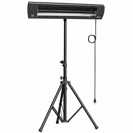 Infrared Patio Heater 2500W, Adjustable Stand, Remote Control