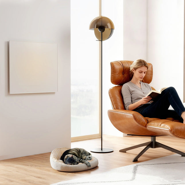 Infrared Wall Heater, Energy-Saving, Thermostat, Timer