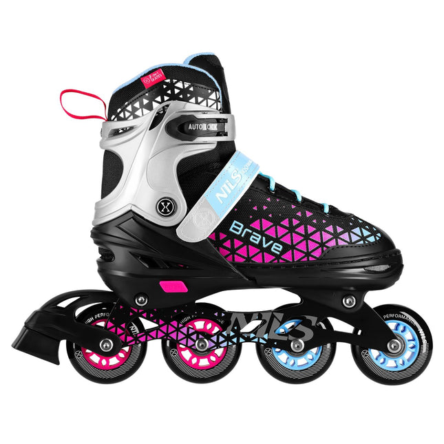 Inline & Hockey Ice Skates Set, 4-in-1, Pink, Size L (39-43)