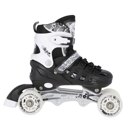 Inline/Ice Skates, 4-in-1, Black, Size M (35-38)