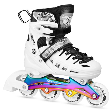 Inline/Ice Skates, 4-in-1, White LED, Size L (39-42)