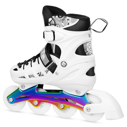 Inline/Ice Skates, 4-in-1, White LED, Size S (31-34)