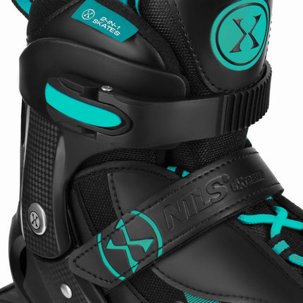 Inline & Ice Skates Set 2-in-1, Green, Size L (40-43)