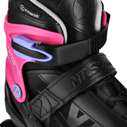 Inline Skates, Adjustable Size EU 35-38, Pink, ABEC 7