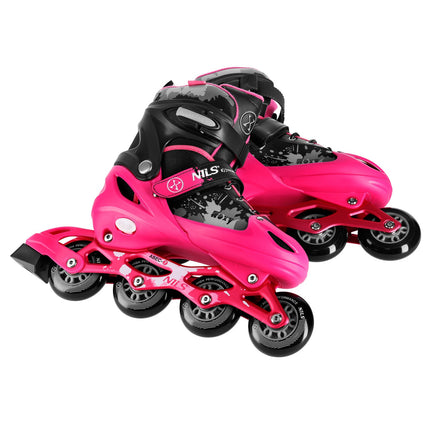 Inline Skates, Adjustable Size S (31-34), Pink