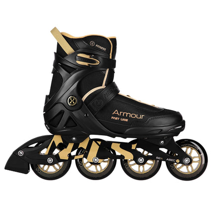 Inline Skates, Black Gold, Size 38
