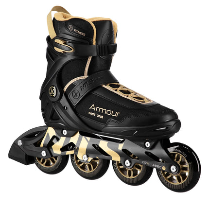 Inline Skates, Black Gold, Size 42