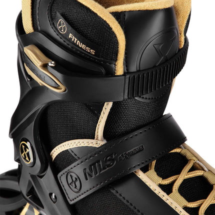Inline Skates, Black Gold, Size 45