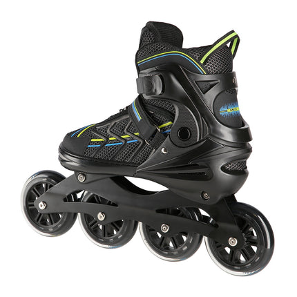 Inline Skates, Black-Lime, Size L (39-42)