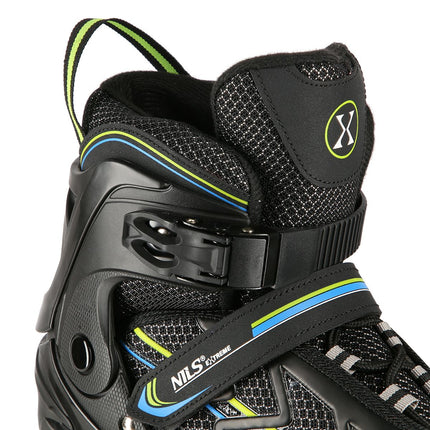 Inline Skates, Black-Lime, Size L (39-42)