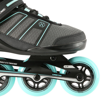 Inline Skates, Black-Mint, Size 42, ABEC9 Bearings