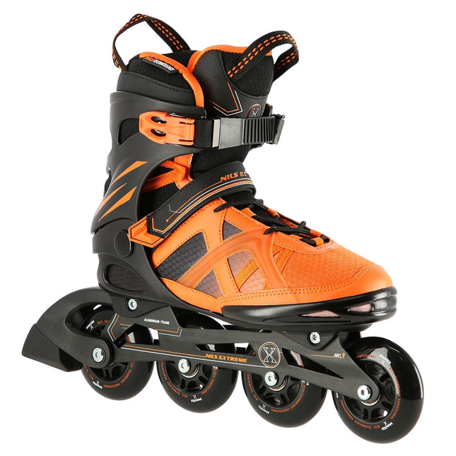 Inline Skates, Black-Orange, Size 38