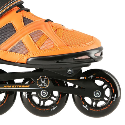 Inline Skates, Black-Orange, Size 42