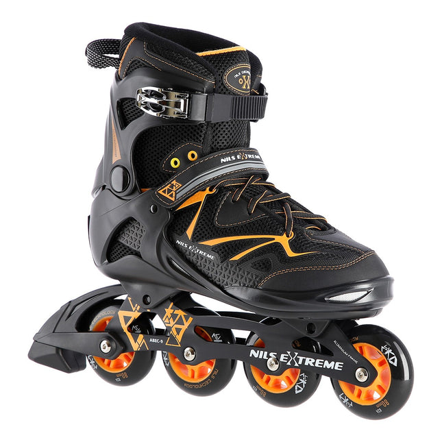 Inline Skates, Black/Orange, Size 42
