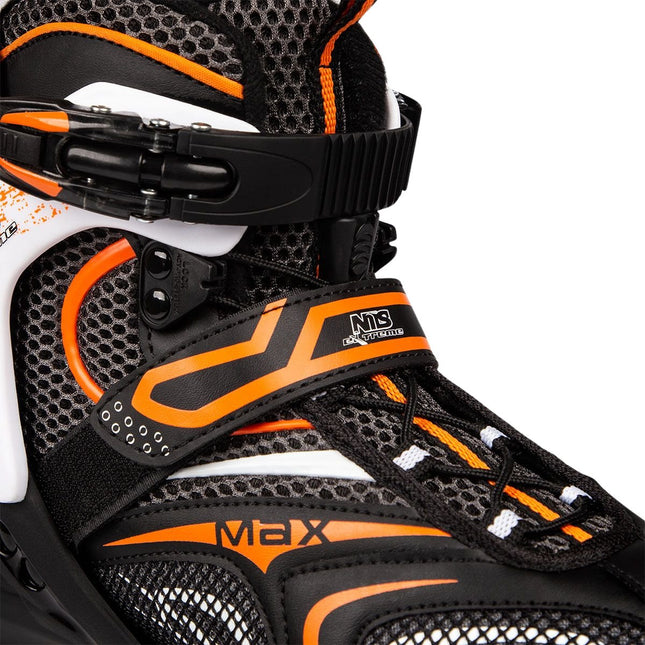 Inline Skates, Black-Orange, Size 42