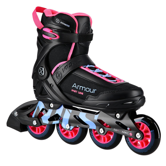 Inline Skates, Black/Pink, Size 43, Protective Gear