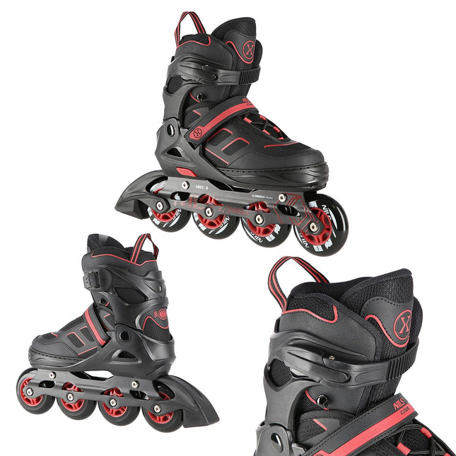 Inline Skates, Black-Red, Size S